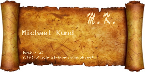Michael Kund névjegykártya